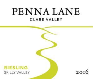 Penna Lane 2016 Skilly Valley Riesling label